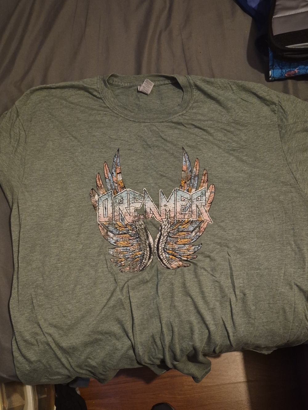 Gildan Softstyle Heather Olive Green T-Shirt